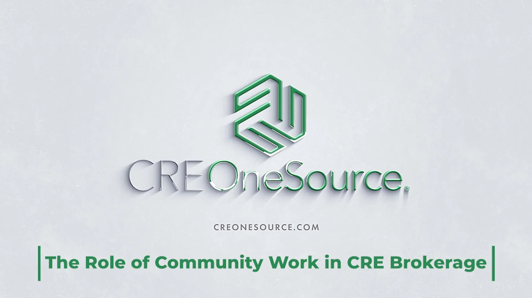 The Role of Community Work in CRE Brokerage (Full Video)